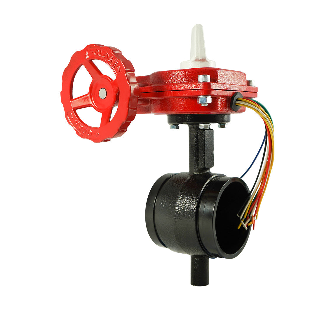 HPG1C ∙ Ductile Iron Butterfly Valve Supervised Closed, Grooved – ALEUM